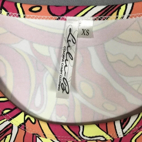 Lulu B Dress Size XS 3/4 Sleeve Stretch Nylon Green Black Geometric Print UPF 50 - Picture 9 of 16